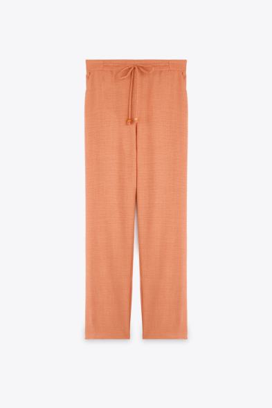 PANTALON DROIT À CORDON