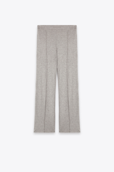 PANTALON DROIT À PLIS