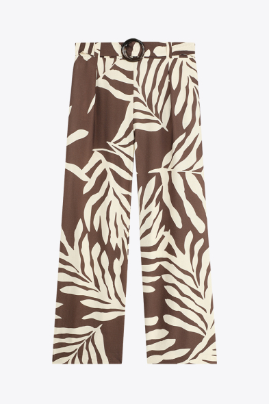 PANTALON IMPRIMÉ À BOUCLE