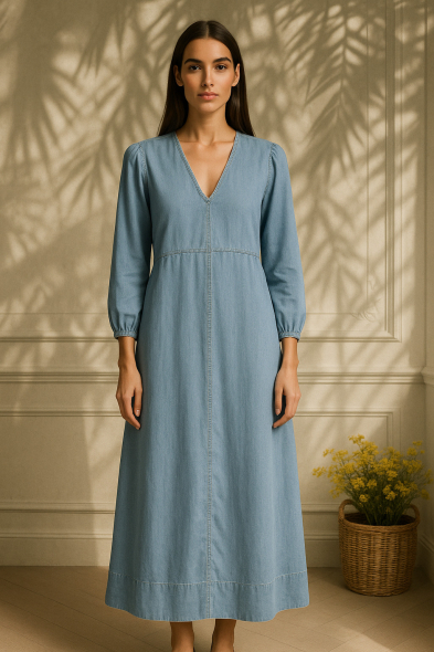 ROBE LONGUE EN JEAN