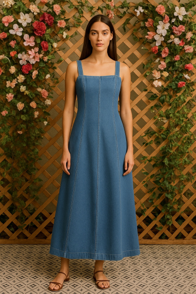 ROBE LONGUE EN JEAN