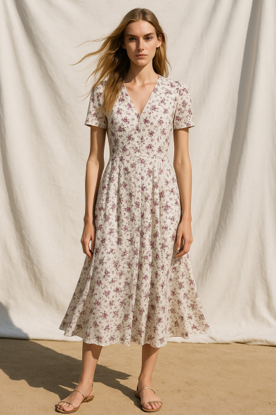 ROBE LONGUE IMPRIMÉE