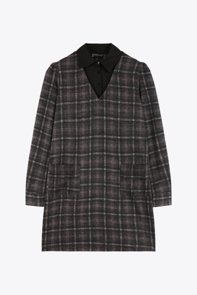 ROBE COURTE À CARREAUX