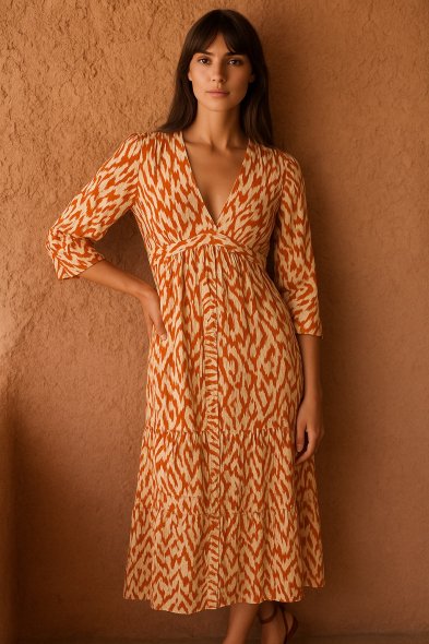 ROBE LONGUE IMPRIMÉE