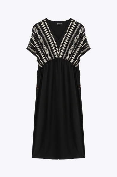ROBE LONGUE IMPRIMÉ RELIEF