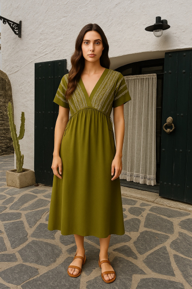 ROBE À IMPRIMÉ RELIEF