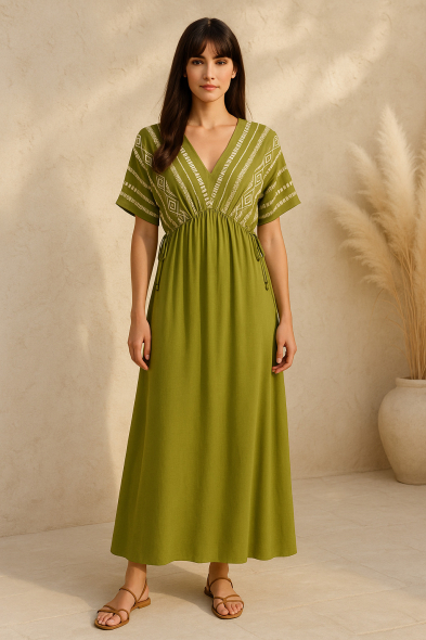 ROBE LONGUE IMPRIMÉ RELIEF