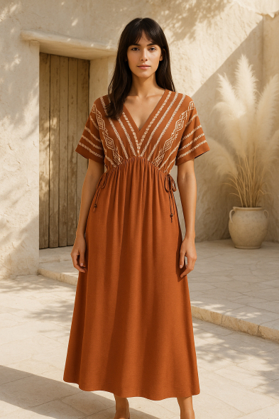 ROBE À IMPRIMÉ RELIEF