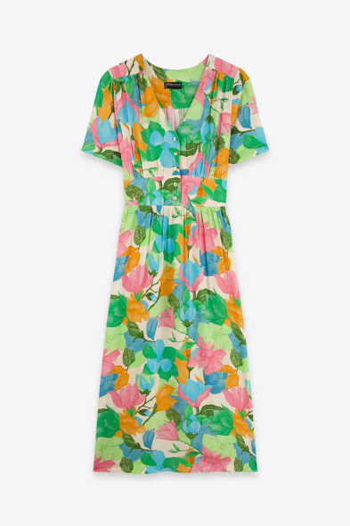 ROBE MI-LONGUE IMPRIMÉE 