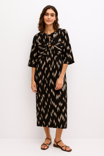 ROBE MI-LONGUE À POCHE 