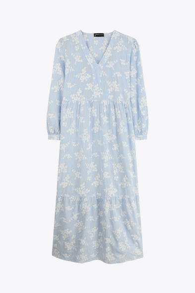 ROBE LONGUE IMPRIMÉ RELIEF