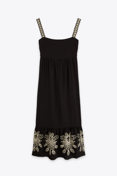 ROBE MIDI IMPRIMÉ RELIEF 