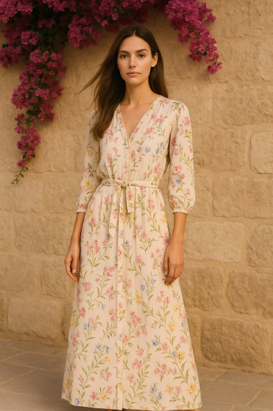 ROBE LONGUE IMPRIMÉE