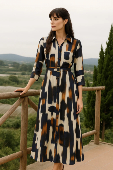 ROBE LONGUE IMPRIMÉE