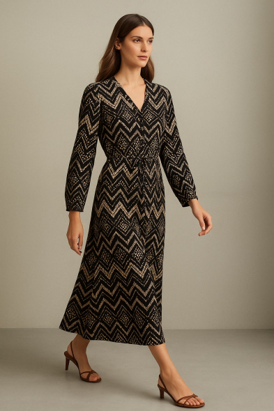 ROBE LONGUE IMPRIMÉE
