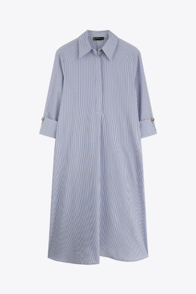 ROBE LONGUE À RAYURES