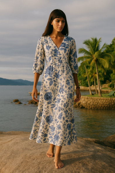 ROBE LONGUE IMPRIMÉE