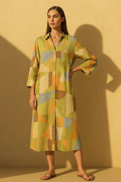 ROBE MI-LONGUE IMPRIMÉE