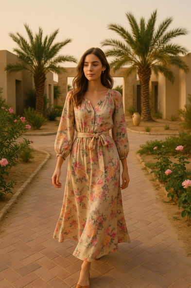 ROBE LONGUE IMPRIMÉE