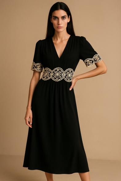 ROBE LONGUE IMPRIMÉ RELIEF