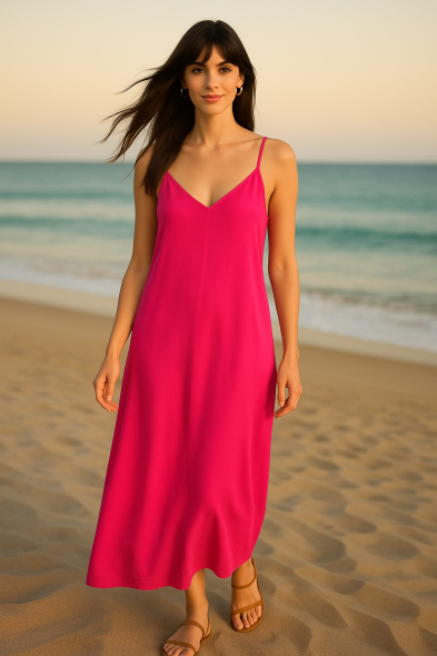 ROBE LARGE À BRETELLES