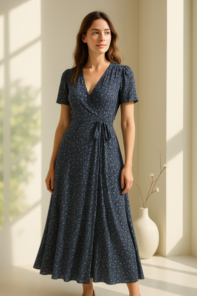 ROBE MI-LONGUE IMPRIMÉE