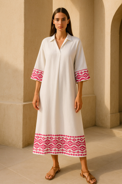 ROBE LONGUE BRODÉE