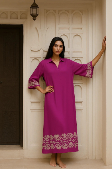 ROBE LONGUE BRODÉE