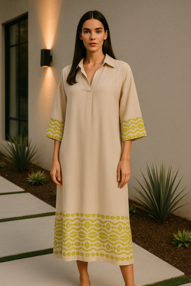 ROBE LONGUE BRODÉE