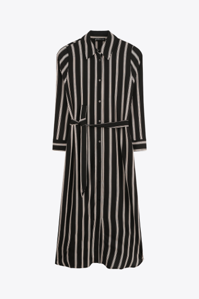 ROBE LONGUE À RAYURES