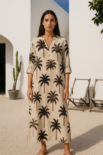 ROBE LONGUE IMPRIMÉE