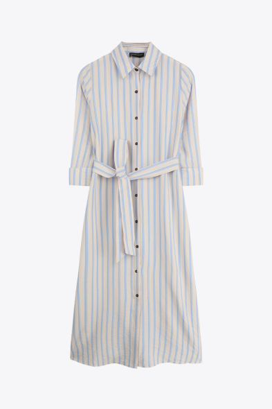 ROBE LONGUE À RAYURES