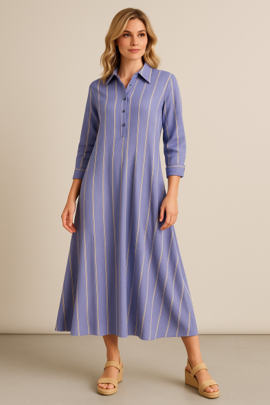ROBE LONGUE RAYÉE