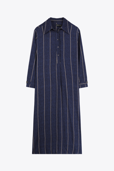 ROBE LONGUE À RAYURES