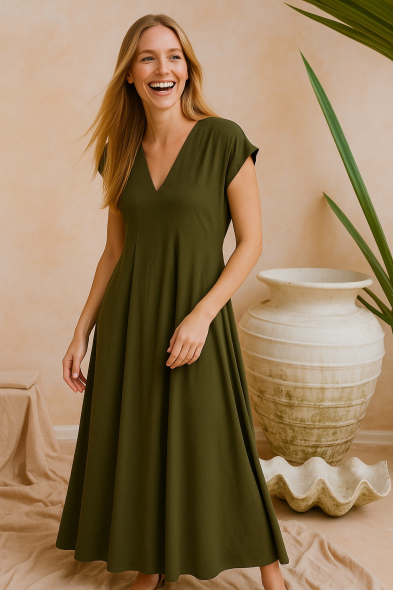 ROBE LONGUE ÉVASÉE