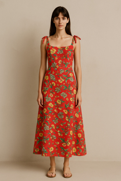 ROBE IMPRIMÉE À BRETELLES