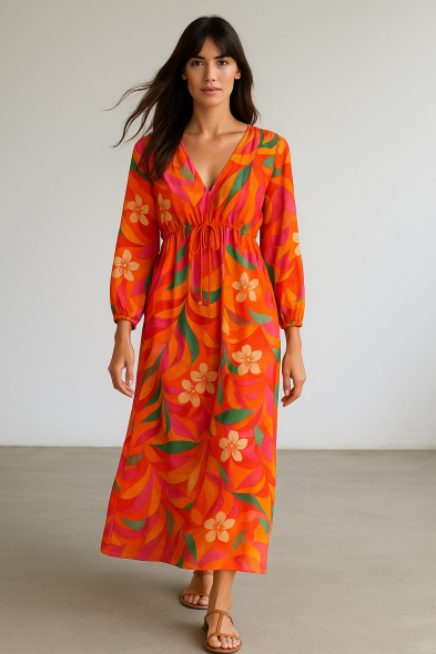 ROBE LONGUE IMPRIMÉE