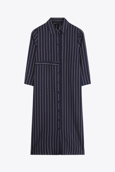 ROBE LONGUE À RAYURES