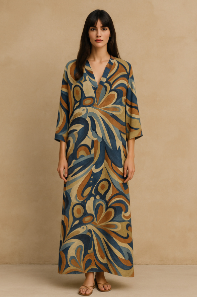 ROBE LONGUE IMPRIMÉE