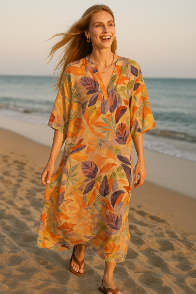 ROBE LONGUE IMPRIMÉE
