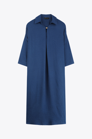 ROBE LONGUE À MANCHES EN 3/4