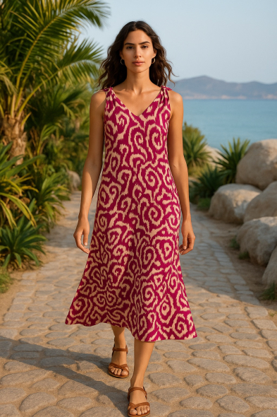 ROBE LONGUE IMPRIMÉE