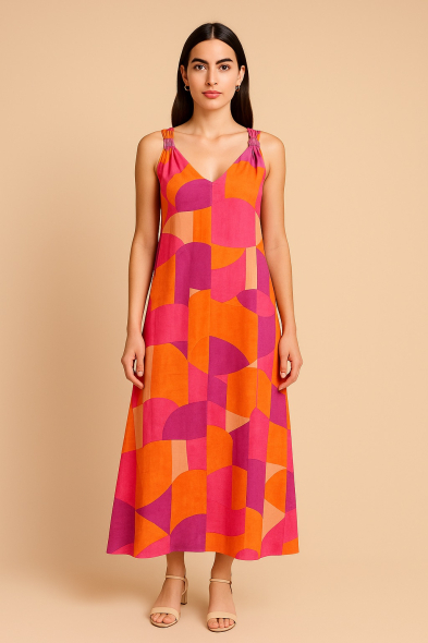 ROBE LONGUE IMPRIMÉE