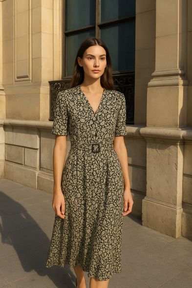 ROBE MI-LONGUE IMPRIMÉE
