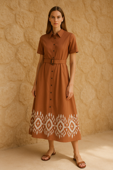 ROBE LONGUE BRODÉE