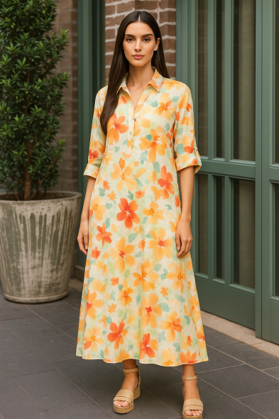 ROBE LONGUE IMPRIMÉE
