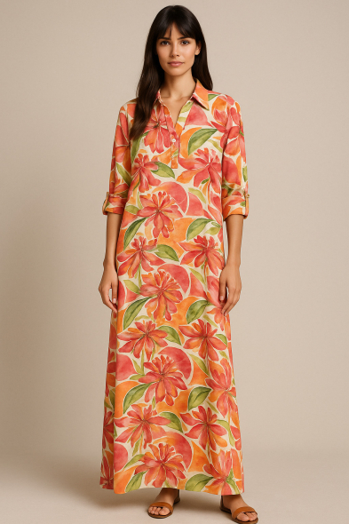 ROBE LONGUE IMPRIMÉE