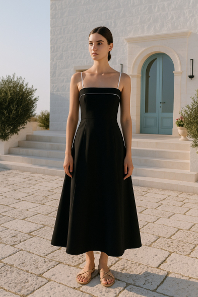 ROBE À BRETELLES FINES