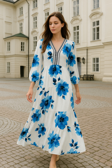 ROBE LONGUE IMPRIMÉE