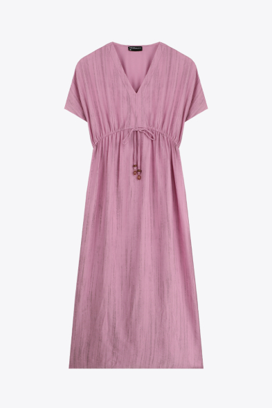 ROBE LONGUE À LACETS
